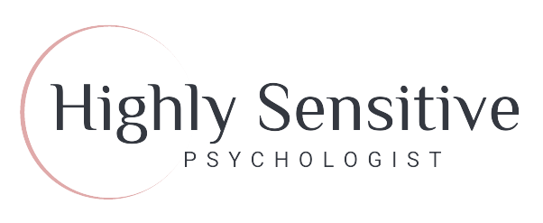 Highly sensitive psychologist logo white background